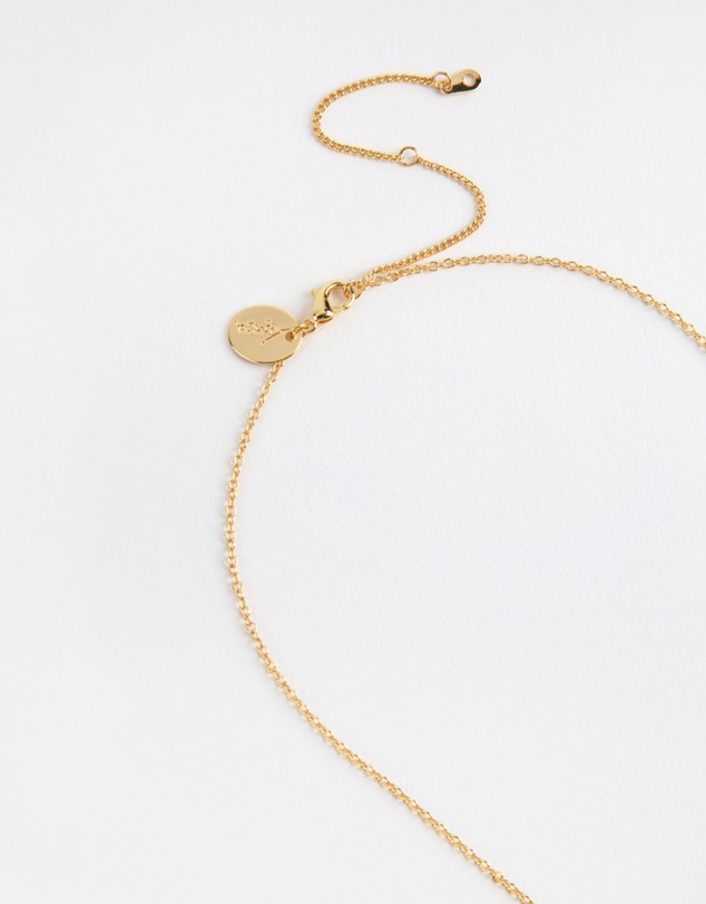 Lovisa - Gold Crystal Rectangle Locket Necklace