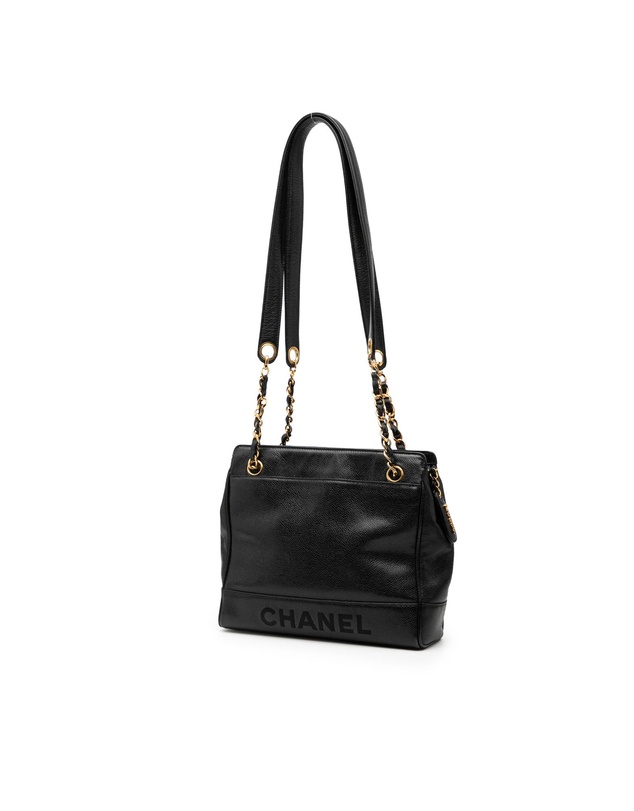 Pre-Loved by Azura Reborn - Pre-Loved Caviar Logo Chain Shoulder Bag