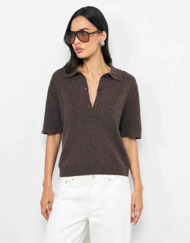 AERE - Aimee Relaxed Fit Knit Polo