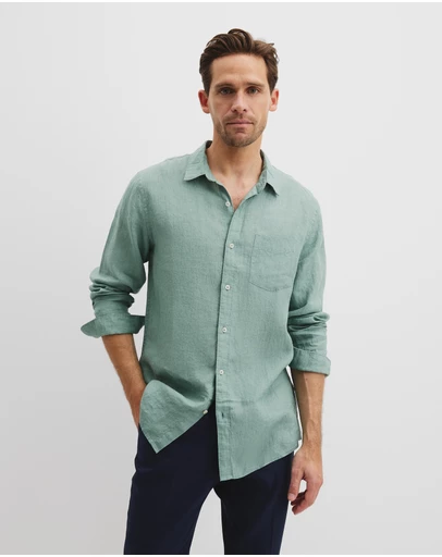 Country Road - Regular Fit Organically Grown Linen Shirt