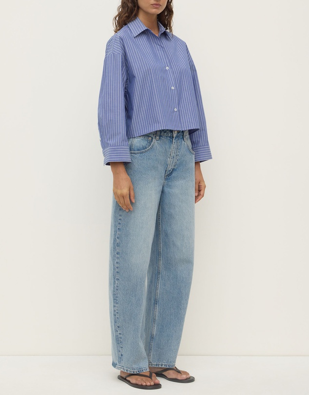 Assembly Label - Anais Stripe Cropped Shirt