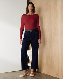 Atmos&Here - Organic Cotton Ribbed Long Sleeve Top