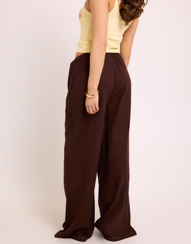 Subtitled - Hideaway Linen Wide Leg Pants