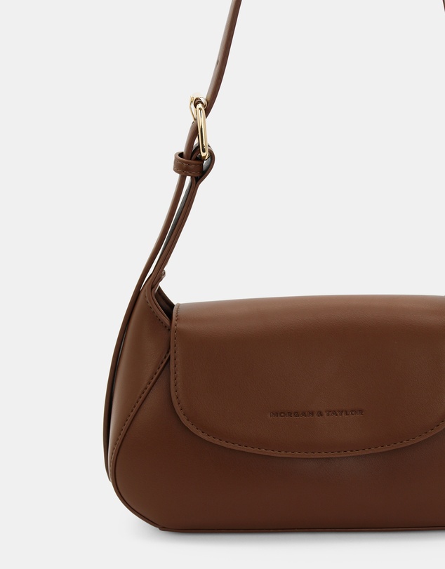 Morgan & Taylor - Kiara Shoulder Bag in Chocolate Brown