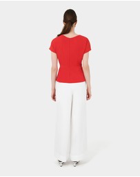 Forcast - Bonnie Gathered Peplum Top