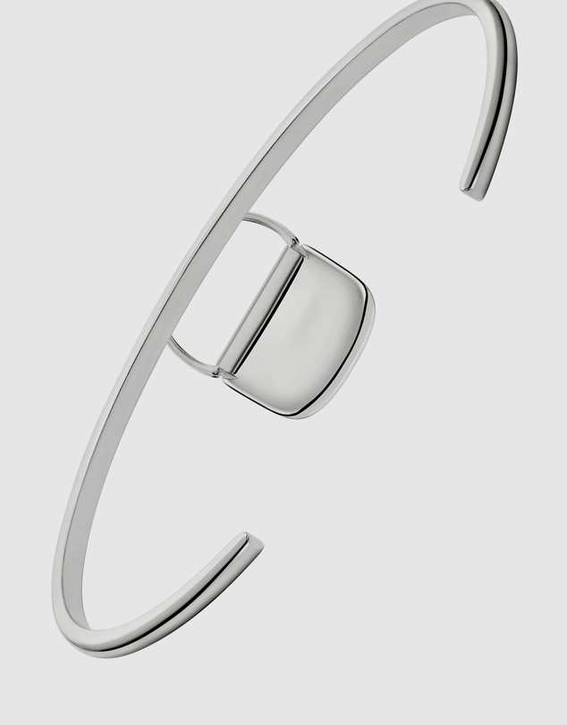 Diesel - Oval D Logo Silver-Tone Bracelet