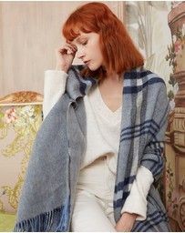 Ozwear Connection Uggs - Ugg 100% Australian Merino Wool Reversible Wrap Slate Grey