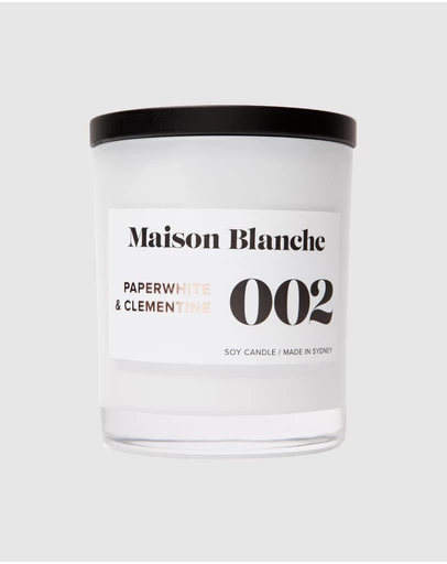 Maison Blanche - 002 Paperwhite & Clementine - Large Candle
