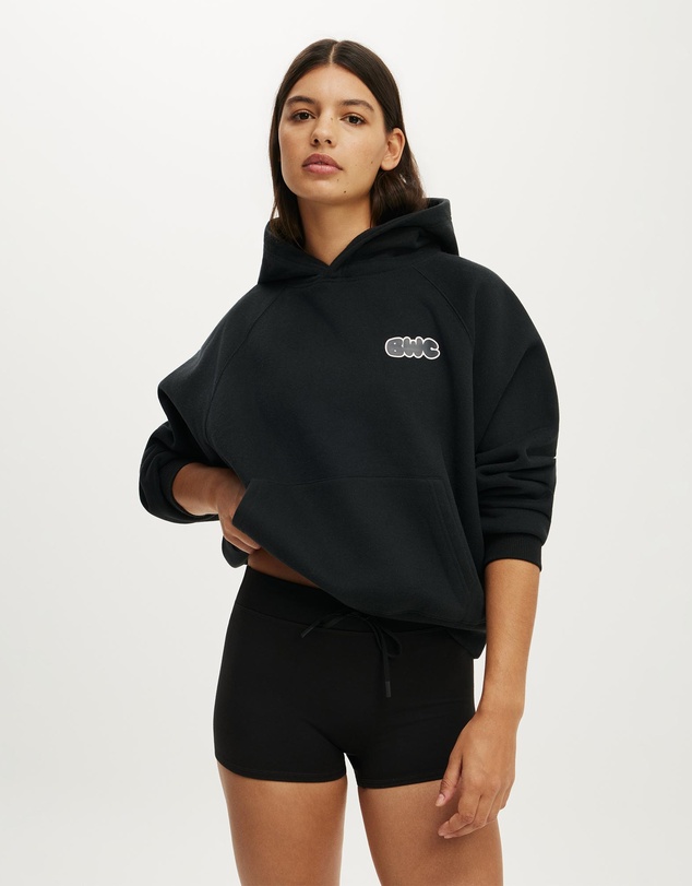 Cotton On Body Active - Plush Premium Graphic Raglan Hoodie
