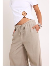 Subtitled - Hideaway Linen Wide Leg Pants