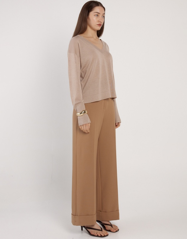 Fate + Becker - Oriane Sparkle V-Neck Knit