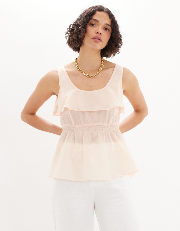 Amelius - Lorena Peplum Ruffle Top