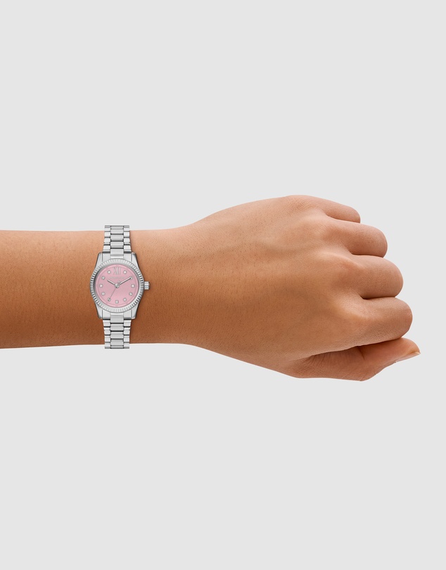Michael Kors - Lexington Silver Tone Analogue Watch