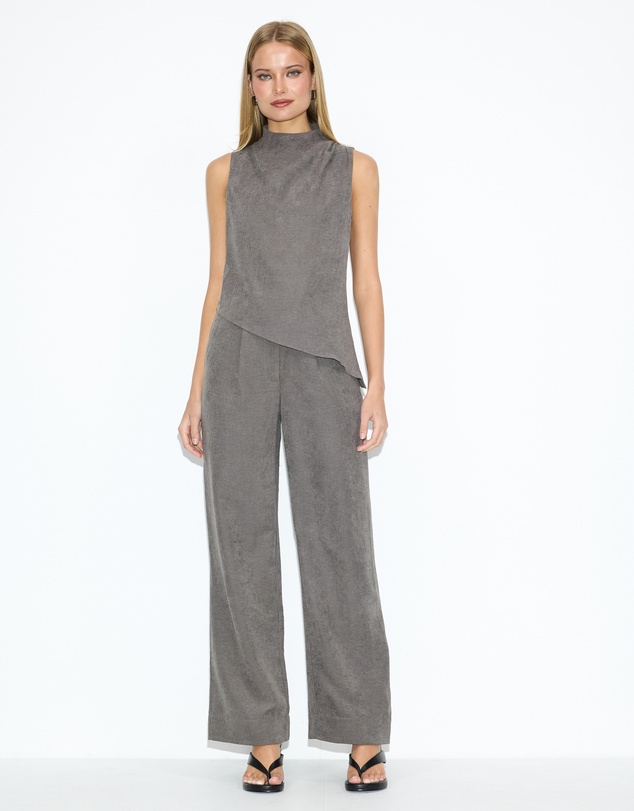 Dazie - Pixie High Neck Cupro Top
