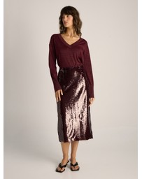 Fate + Becker - Monroe Sequin Pencil Skirt