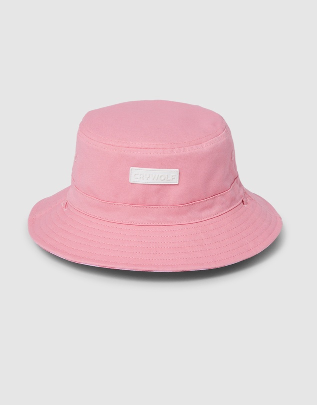 Crywolf - REVERSIBLE BUCKET HAT Flamingo Stripe