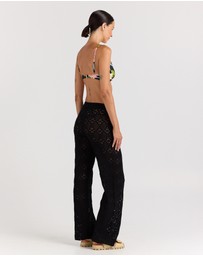 Poolside Paradiso - Messina Knit Pant - Black