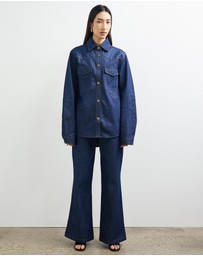 Sofia Irina - Oversized Denim Shirt