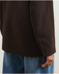 Atmos&Here - Ethel Wool Blend Oversized Blazer