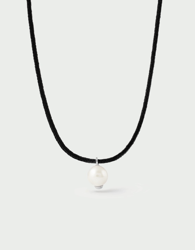 PDPAOLA - Pearl Orion Cord Silver Necklace
