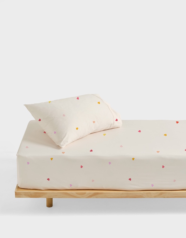 Linen House Kids - Little Love Fitted Sheet + Pillowcase Set