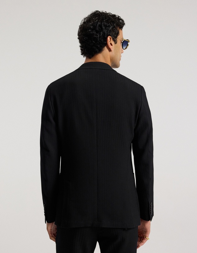 Calibre - Herringbone Jacquard Blazer Black