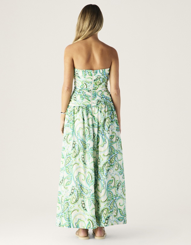 MOS The Label - Tara Print Strapless Dress