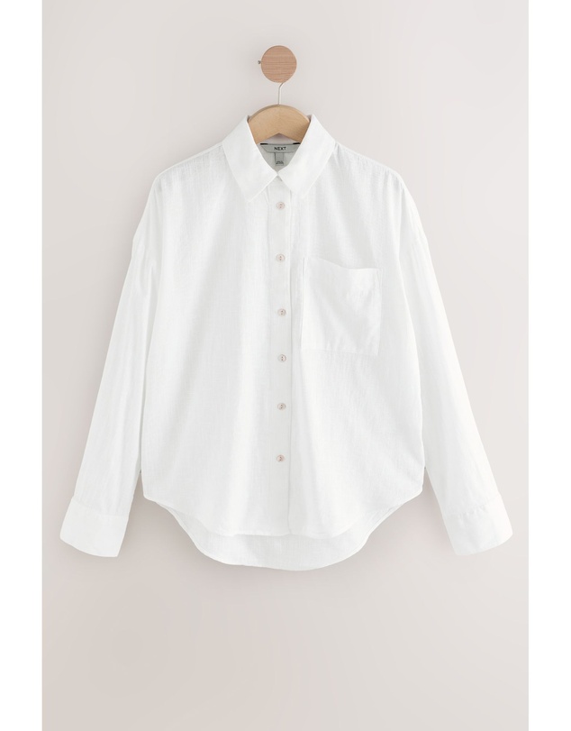 NEXT - Long Sleeve Shirt With Linen