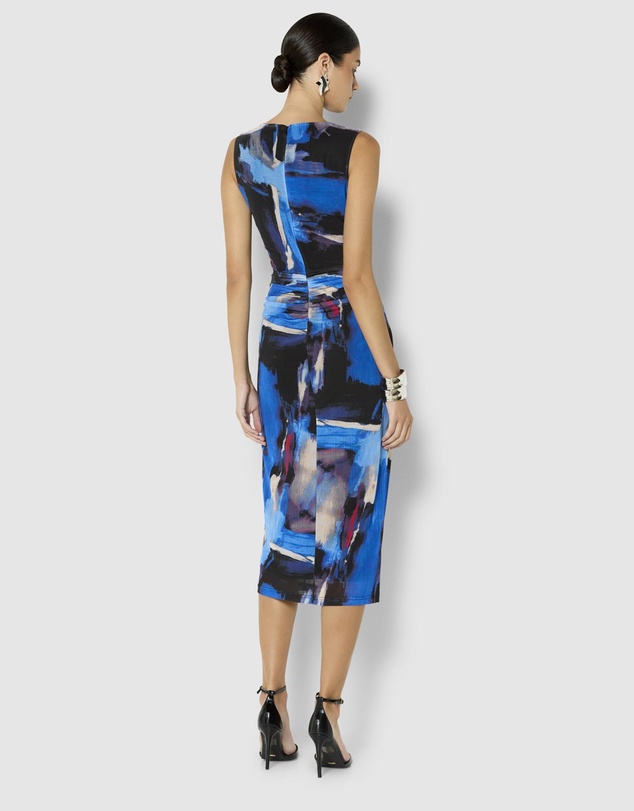 Montique - Faylen Printed Mesh Dress