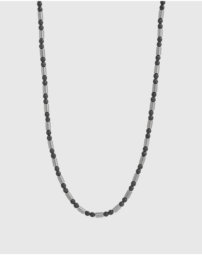 Najo - Nova Men's Haematite & Steel Necklace