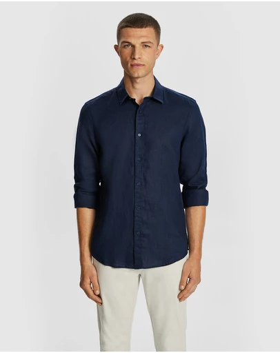 yd. - West Hampton Pure Linen Shirt