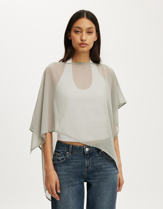 Cotton On - Chiffon Poncho