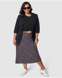 Something 4 Olivia - Catalina Print Midi Skirt