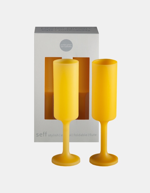 porter green - seff | silicone unbreakable champagne flutes