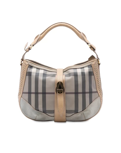 Pre-Loved by Azura Reborn - Pre-Loved Smoke Check Coated Canvas Bartow Hobo