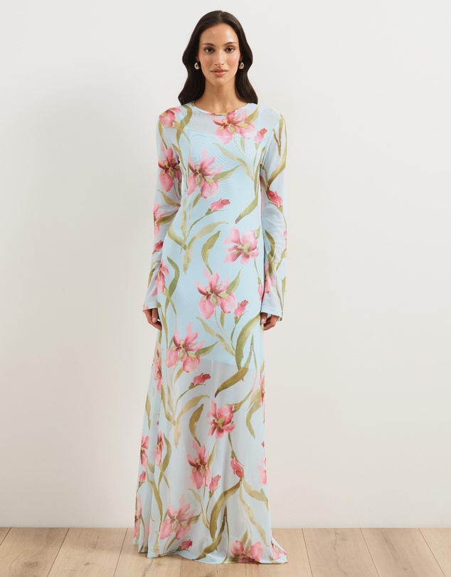 Atmos&Here - Sari Mesh Maxi Dress