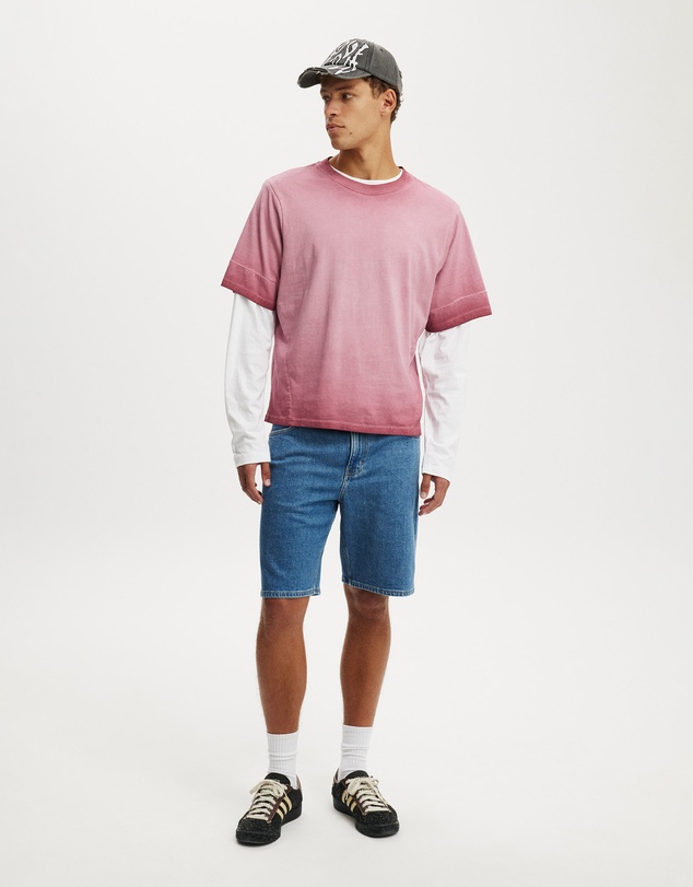 Cotton On - Loose Straight Denim Short