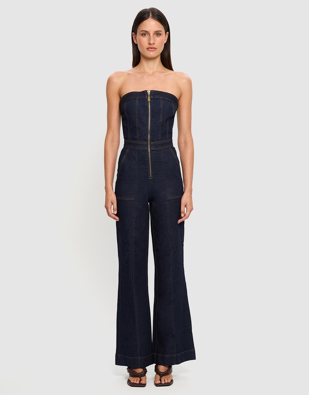 KIVARI - Dani Denim Jumpsuit