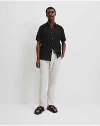 Country Road - Organically Grown Linen Regular Fit Short Sleeve Shirt
