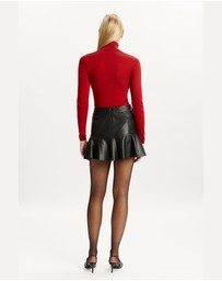 Bardot - Tisch Vegan Leather Mini Skirt