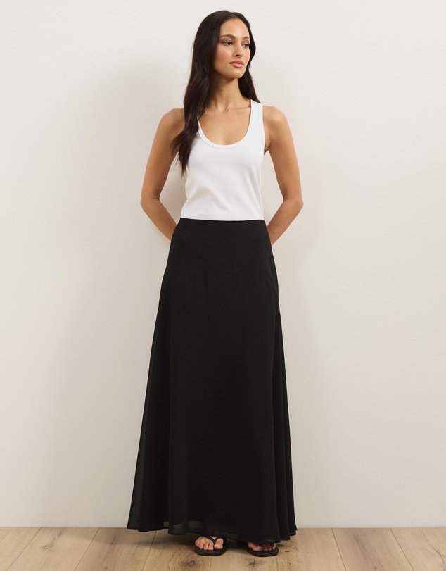 Atmos&Here - Tara Chiffon Maxi Skirt