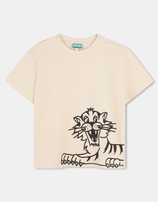 Kenzo Kids - Tiger Short Sleeve T-Shirt - Kids-Teens