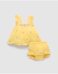Purebaby - Daisy Broderie Set -Kids-Babies