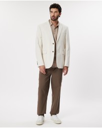 Staple Superior - Nicholas Linen Blend Slim Fit Jacket