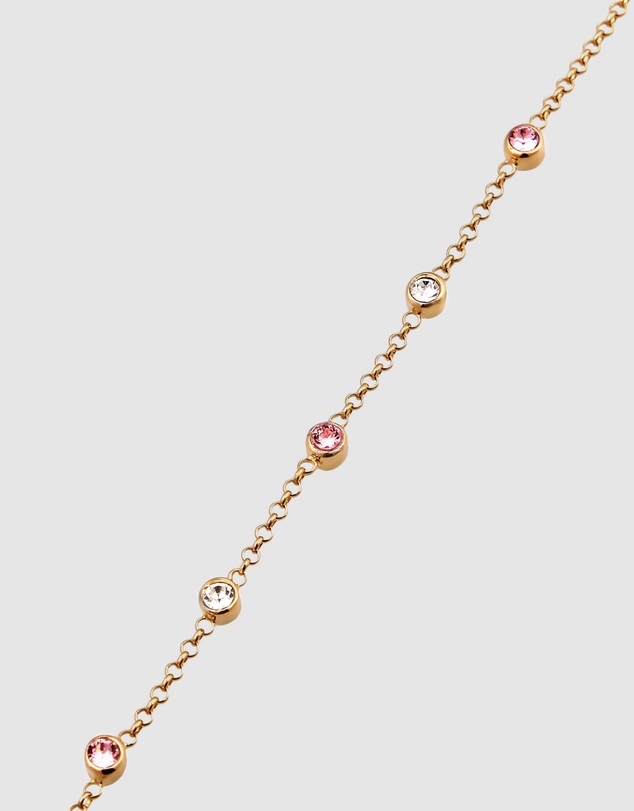 Elli Jewelry - Bracelet Hand Chain Crystals 925 Sterling Silver Gold-plated
