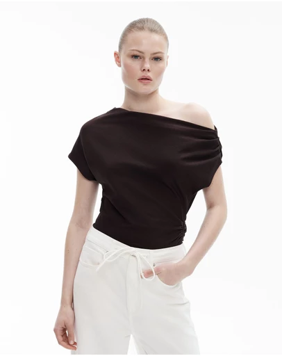 Witchery - Asymmetric Draped T-shirt