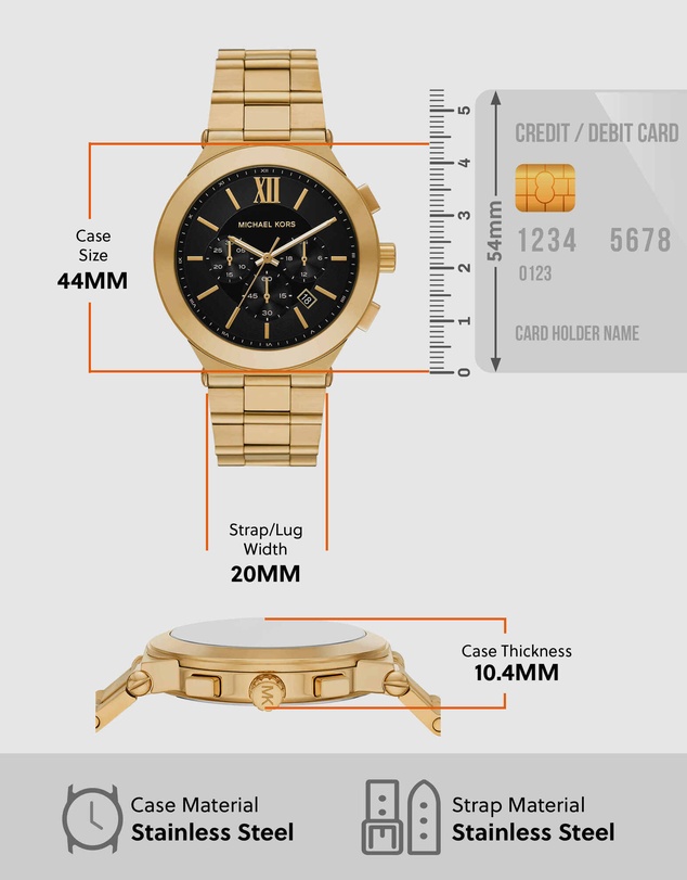 Michael Kors - Billie Gold Tone Chronograph Watch