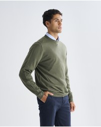 3 Wise Men - 3 Wise Men Driver Crew Neck - Army Green
