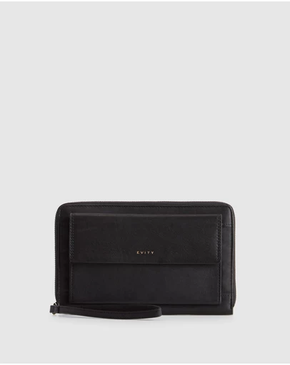 Evity - RFID Payton Leather Travel Wallet