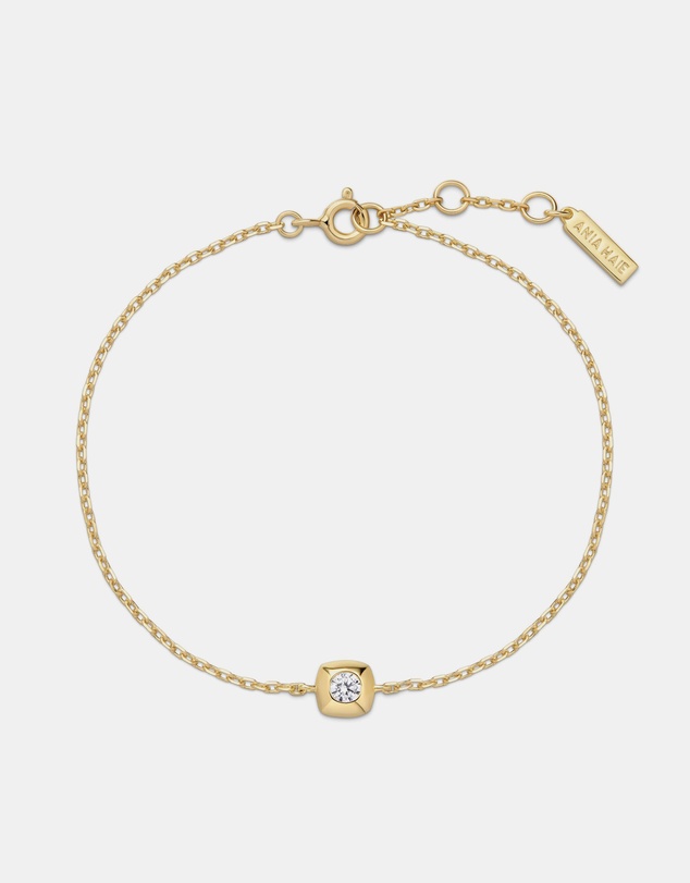 Ania Haie - Ania Haie Gold Modern Bezel-Set Solitaire Bracelet